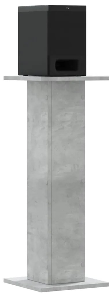 Suportes de colunas 2 pcs derivados de madeira cinzento cimento