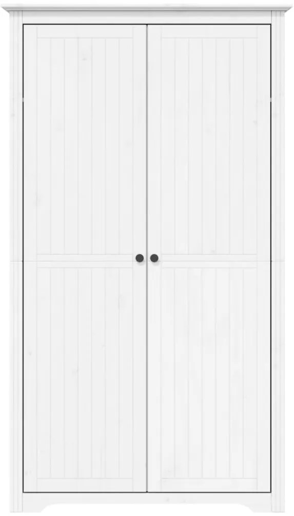 Roupeiro BODO 99x53,5x173 cm madeira de pinho maciça branco