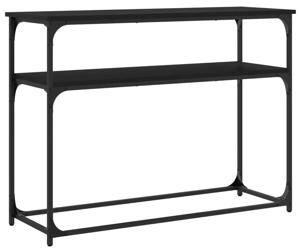 Mesa consola 100x35,5x75 cm derivados de madeira preto