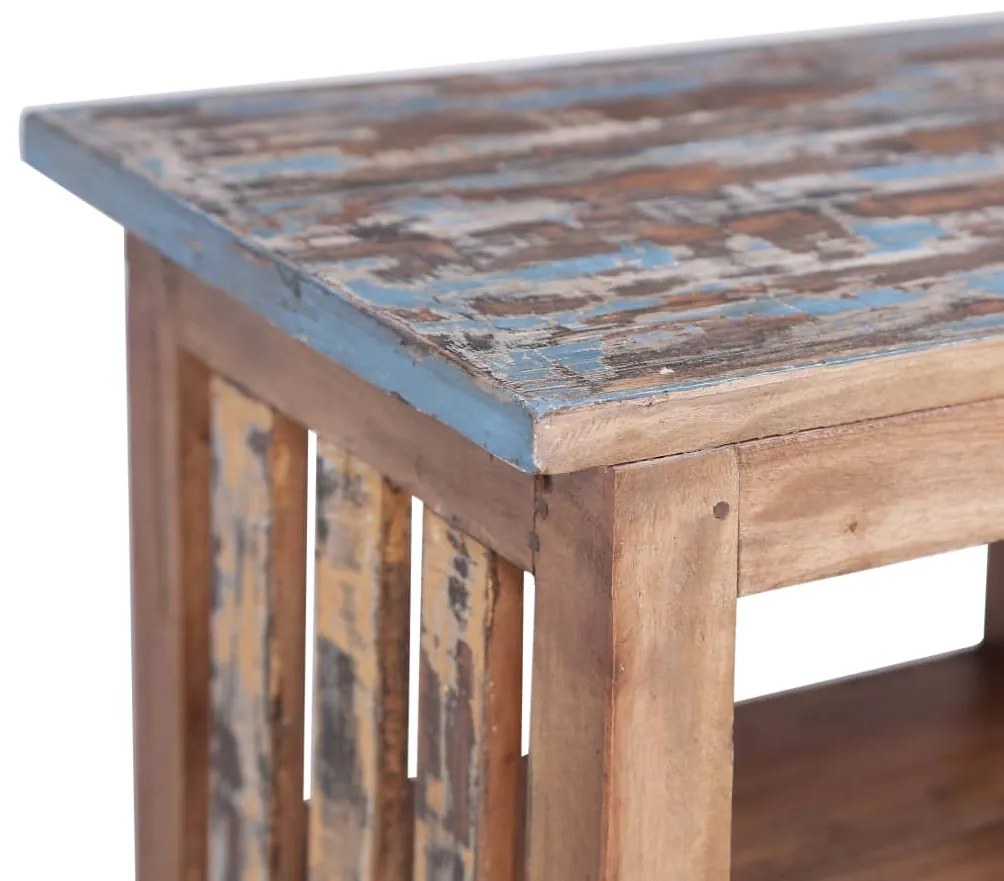 Mesa de cabeceira 41x30x50 cm madeira de mogno maciça