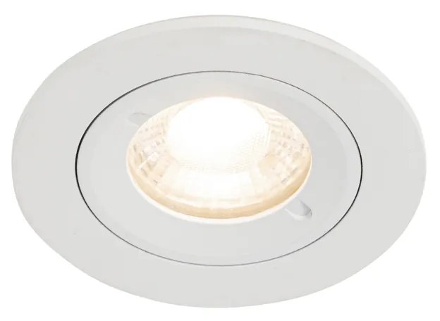 Foco embutido inteligente branco redondo IP44 incl. Wifi GU10 50mm - Xena