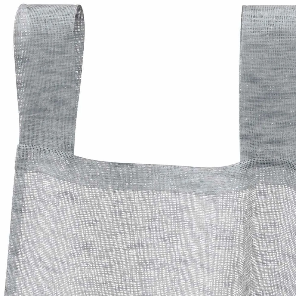 Cortinas 2 pcs Cinzento-escuro 140 x 245 cm Poliéster