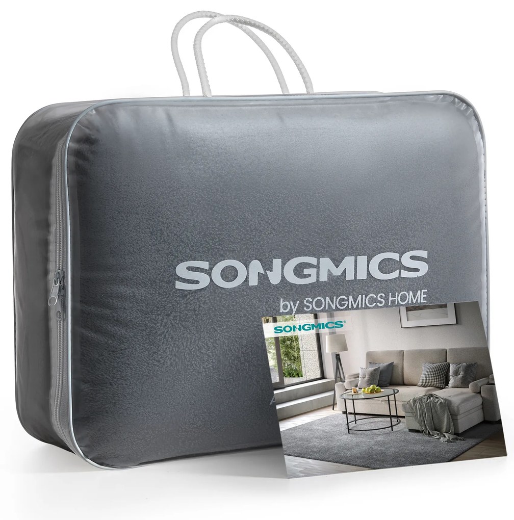 Tapete felpudo para sala e quarto com base antiderrapante. | SONGMICS | 170 x 120 x 0.1 cm | TAR012G02.