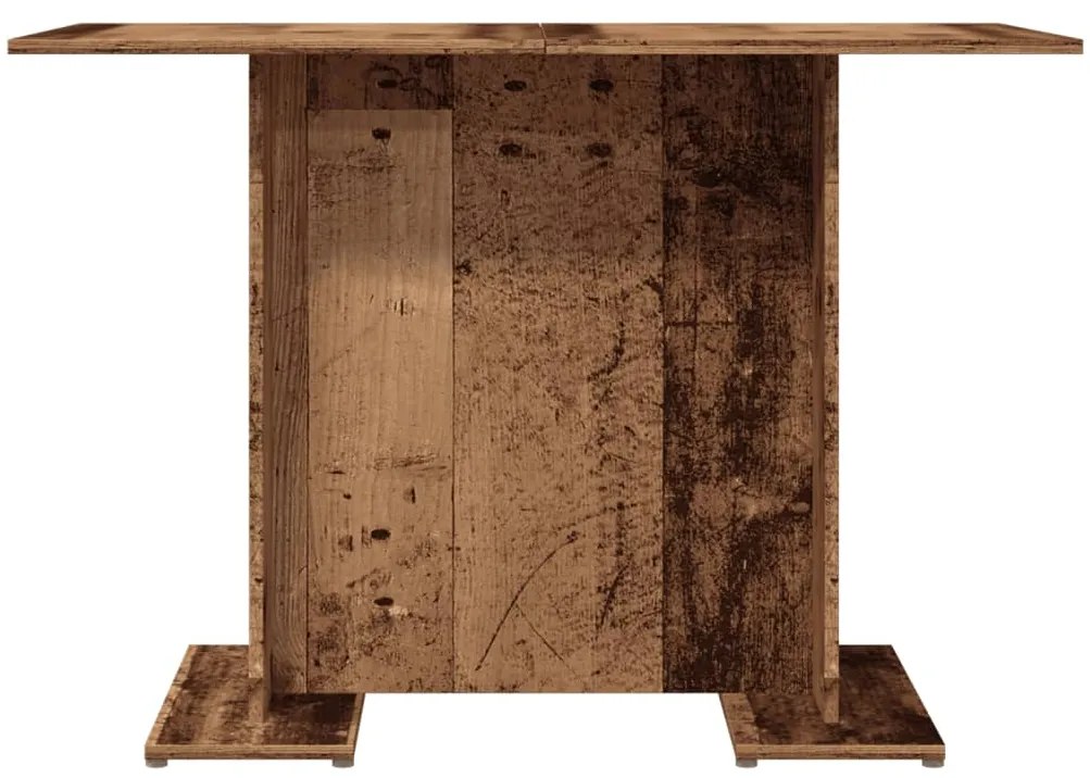 Mesa de jantar 110x60x75 cm derivados de madeira madeira velha