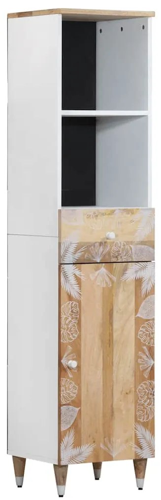 vidaXL Armário de casa de banho 38x33,5x160 cm mangueira maciça