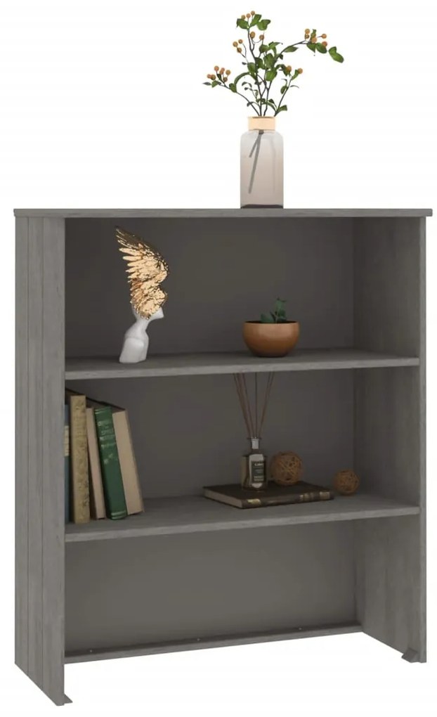 Topo p/ armário alto HAMAR 85x35x100cm pinho maciço cinza-claro