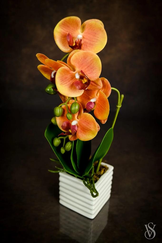 Orquídea Artificial em Vaso 35 cm 3