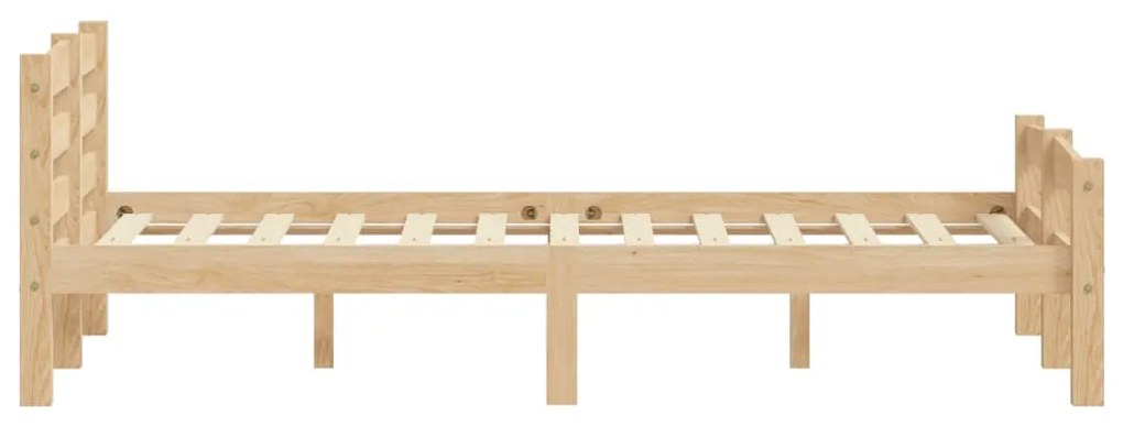 Estrutura de cama em pinho maciço 140x200 cm