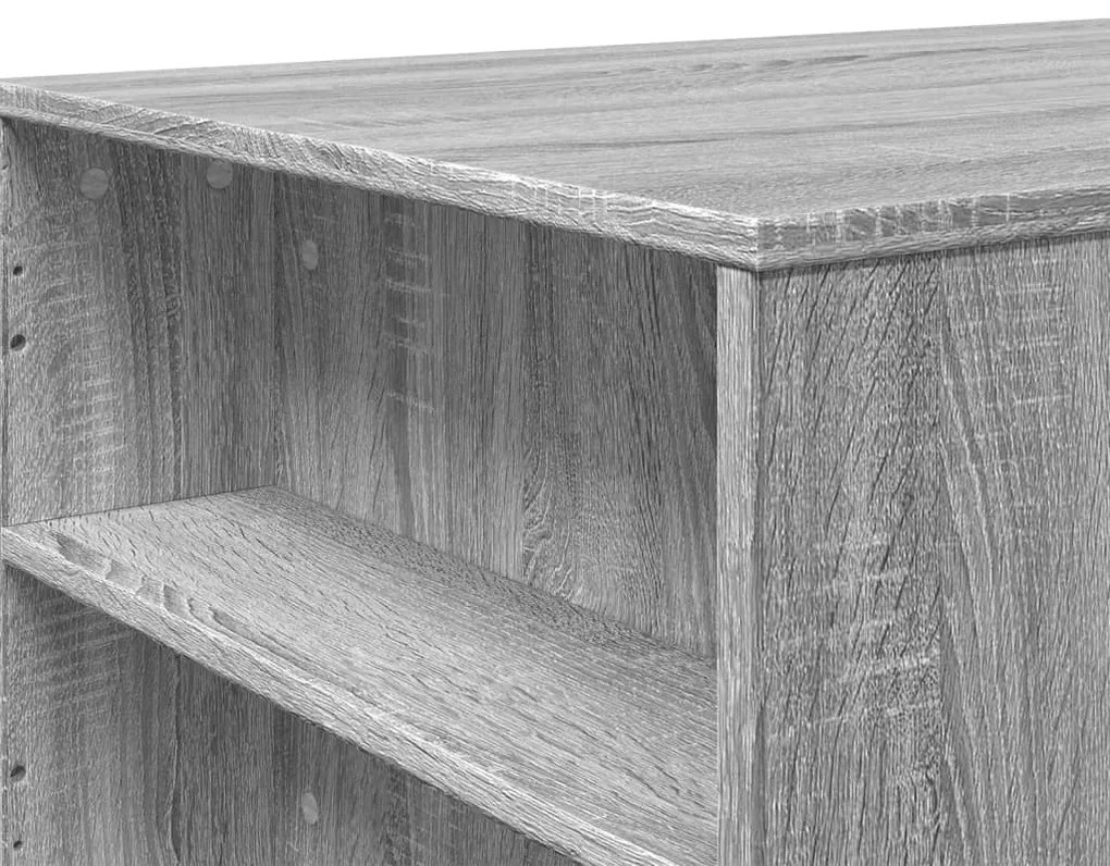 Mesa de centro 102x55x42 cm madeira processada sonoma cinzento