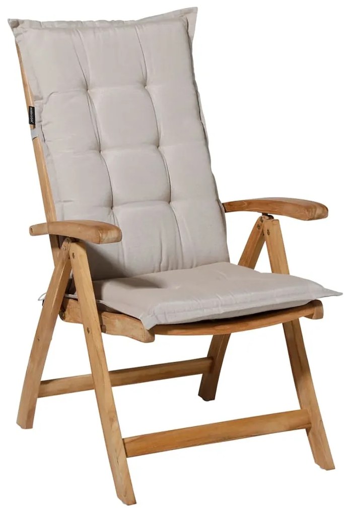 423713 Madison Almofadão cadeira encosto alto Panama 123x50cm bege-claro