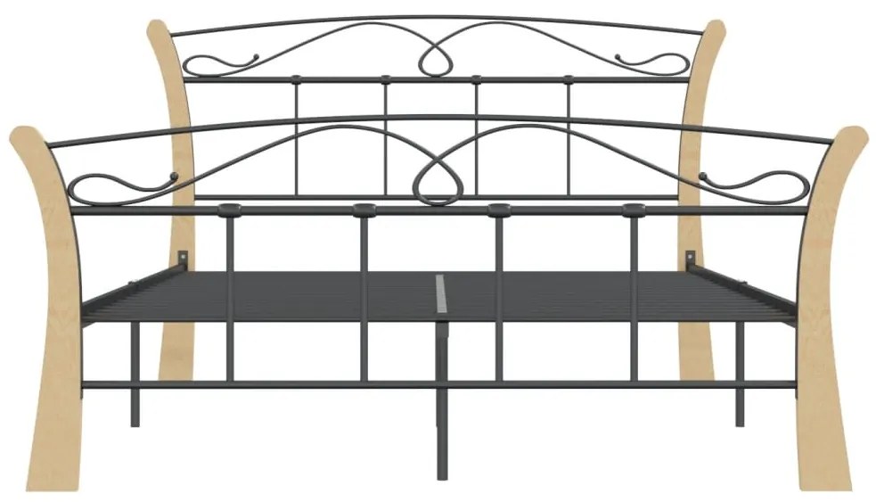 Estrutura de cama 120x200 cm metal preto