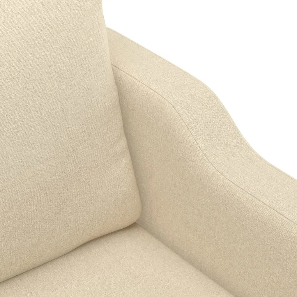 Sofá de 2 lugares tecido 140 cm cor creme