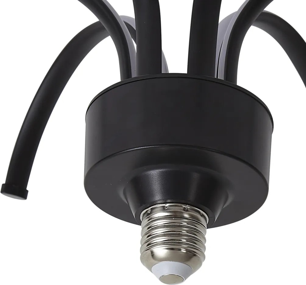 Lâmpada LED decorativa E27 preta 6W 450 lm 3000K