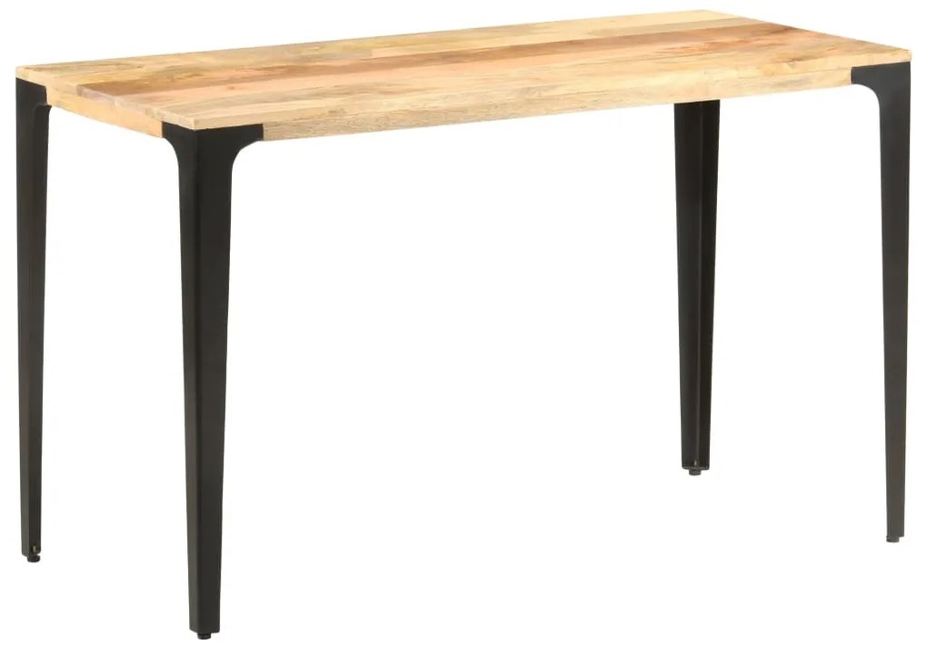 Mesa de jantar 120x60x76 cm madeira de mangueira maciça