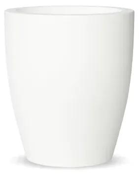 Vaso de flores colorido redondo Polietileno CASA, JARDIM, RESTAURANTE, BAR VIOLETA 40 (ø40x43 cm) - Branco