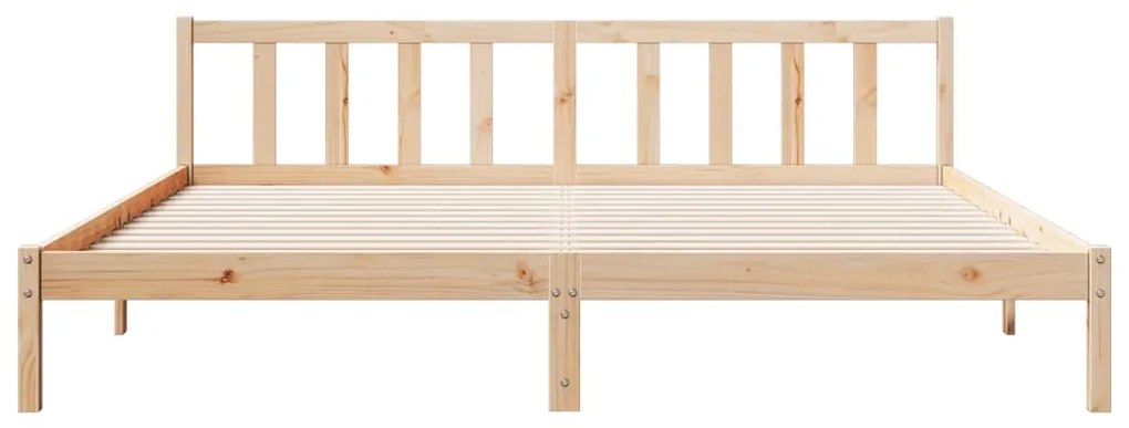 Cama extra longa sem colchão 200x210 cm madeira de pinho maciça