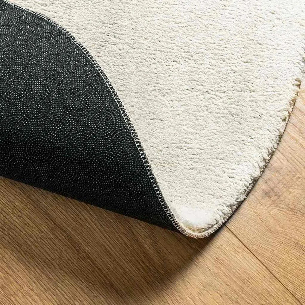Tapetes Creme 80 x 150 cm Poliéster