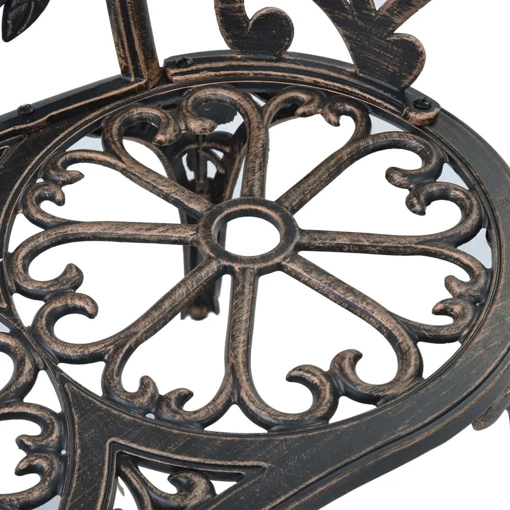 Banco bistrô 100 cm alumínio fundido bronze