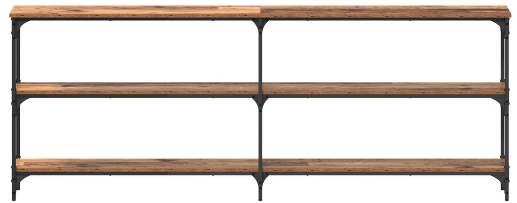 Mesa de Console Madeira Antiga 200x29x75 cm Engenharia