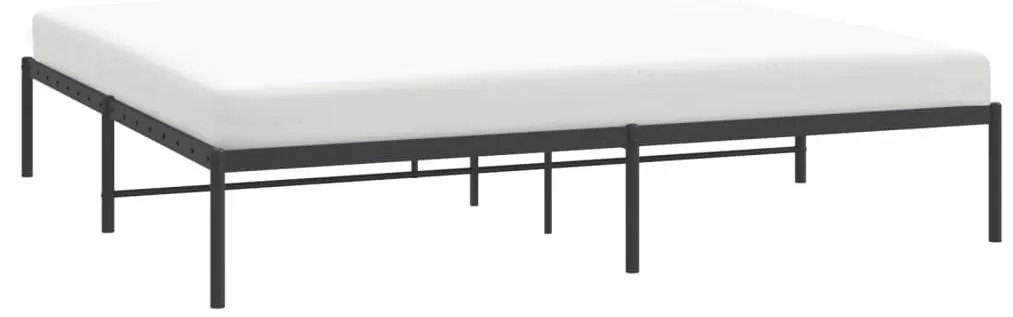 Estrutura de cama 180x200 cm metal preto