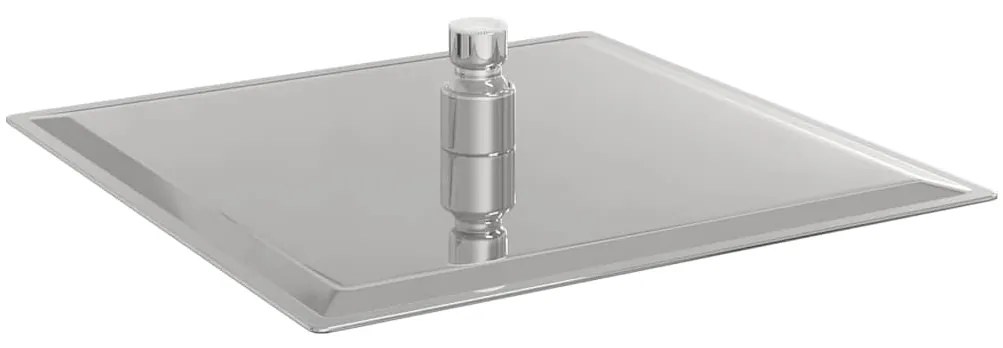 Cabeça de chuveiro quadrada em aço inoxidável 304 25x25 cm