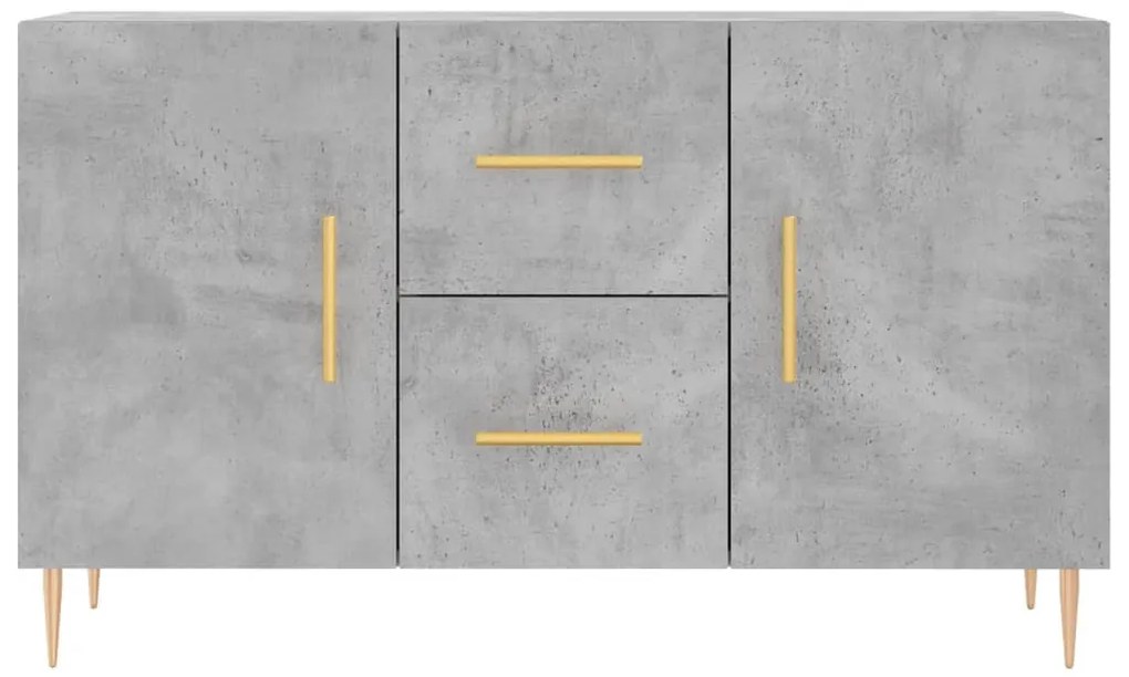 Aparador 100x36x60 cm derivados de madeira cinzento cimento