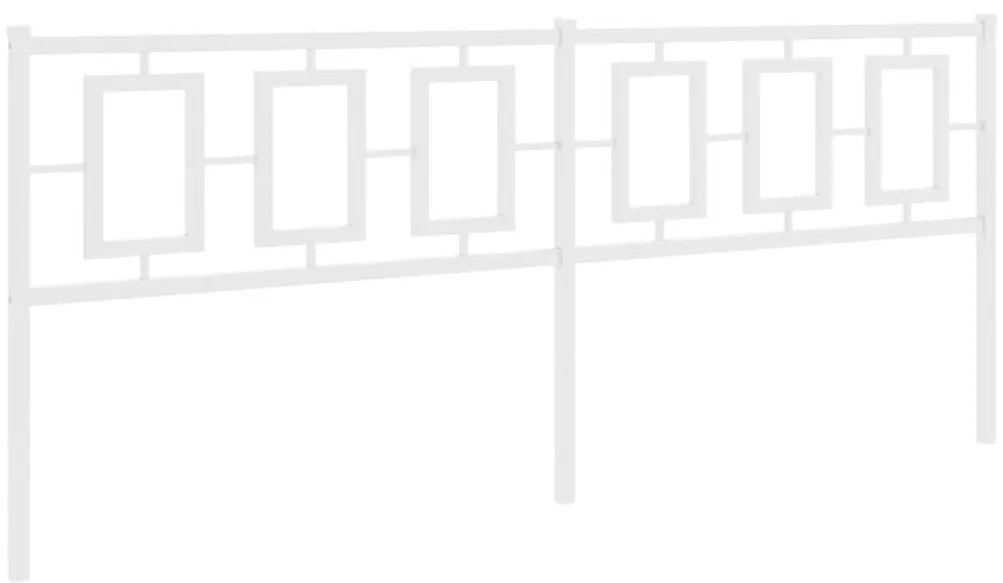 Cabeceira de cama 200 cm metal branco