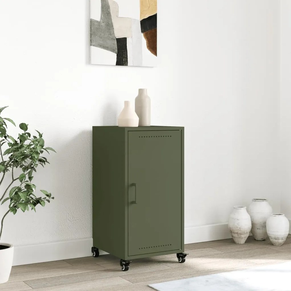Aparador 36x39x72 cm aço verde azeitona