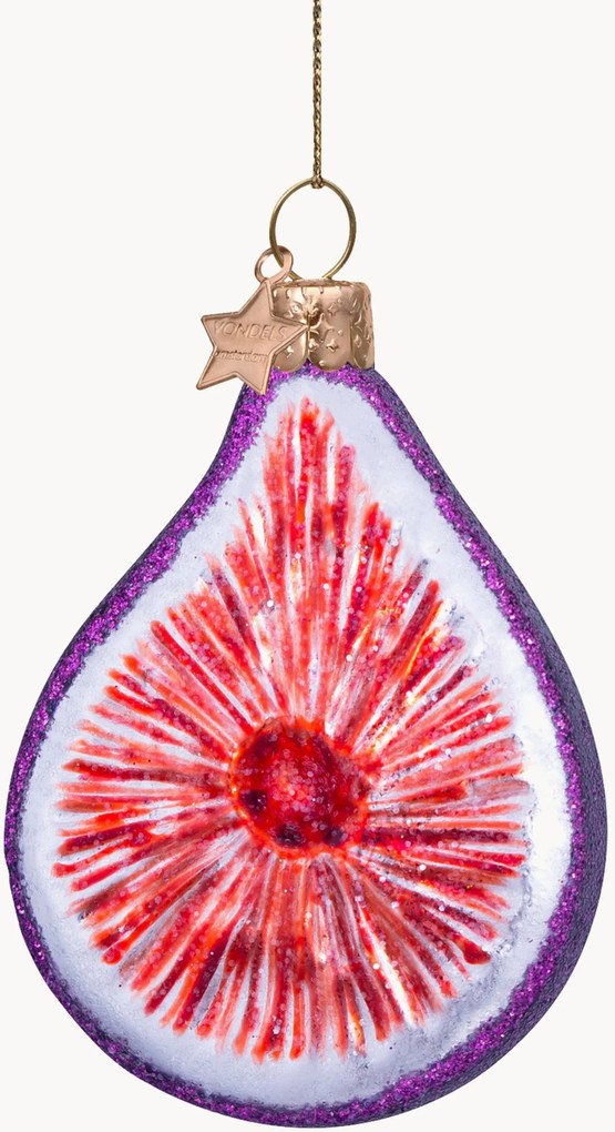Ornamento de Natal artesanal Purple Fig