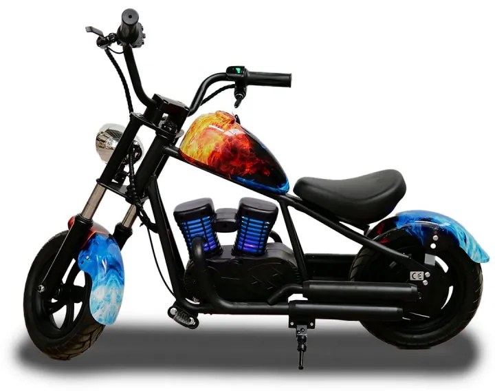 Mota elétrica para crianças estilo Chopper Black 24v Azul