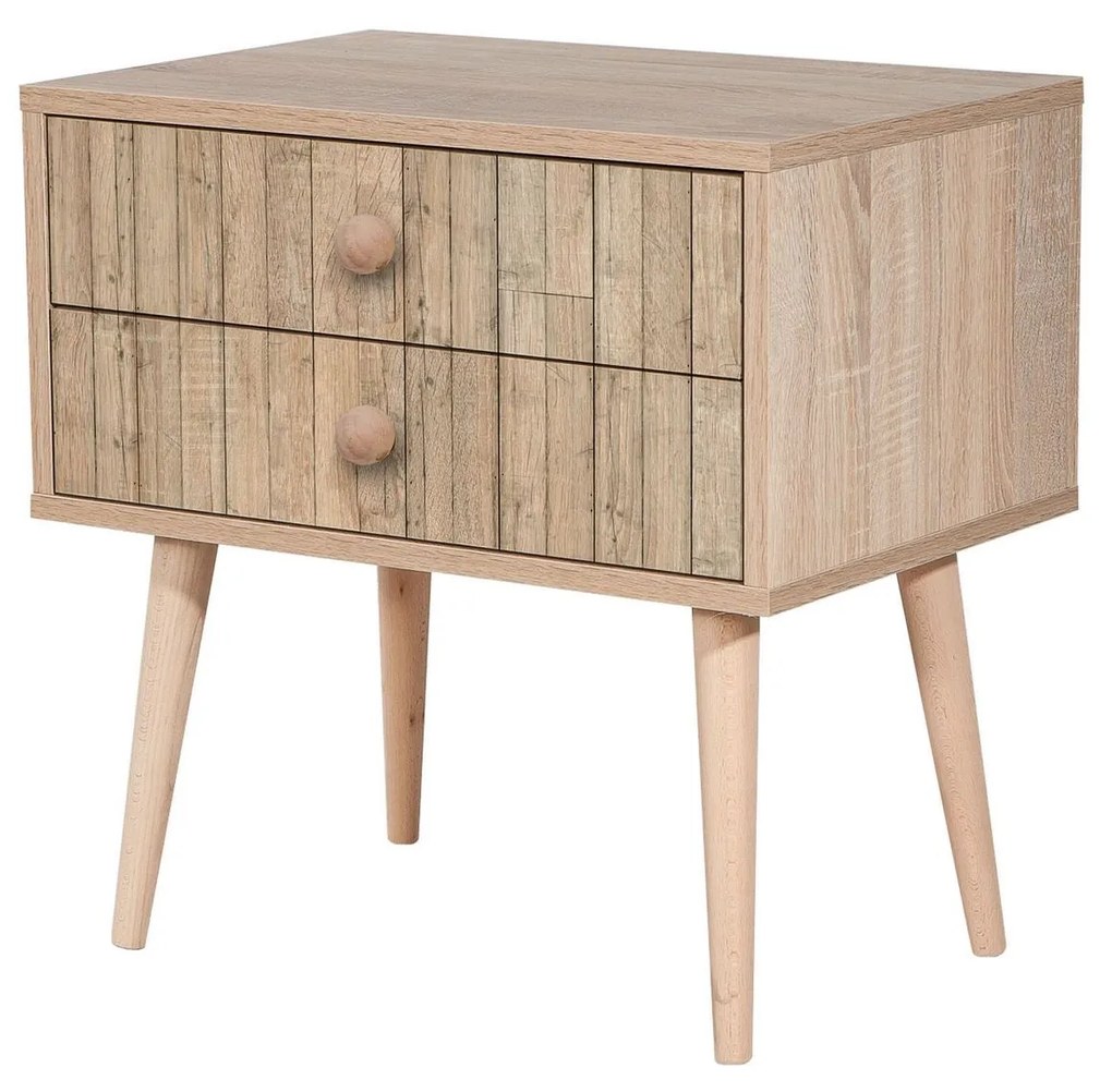 Mesa de Cabeceira Two – Carvalho Sonoma – 60 cm x 61 cm x 40 cm