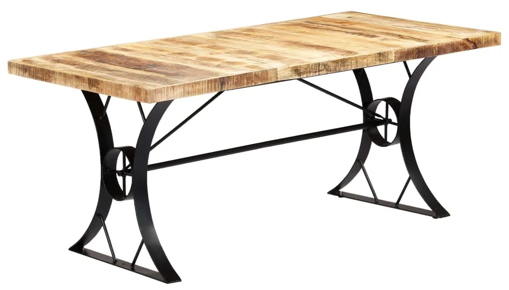 Mesa de jantar madeira de mangueira maciça 180x90x76 cm