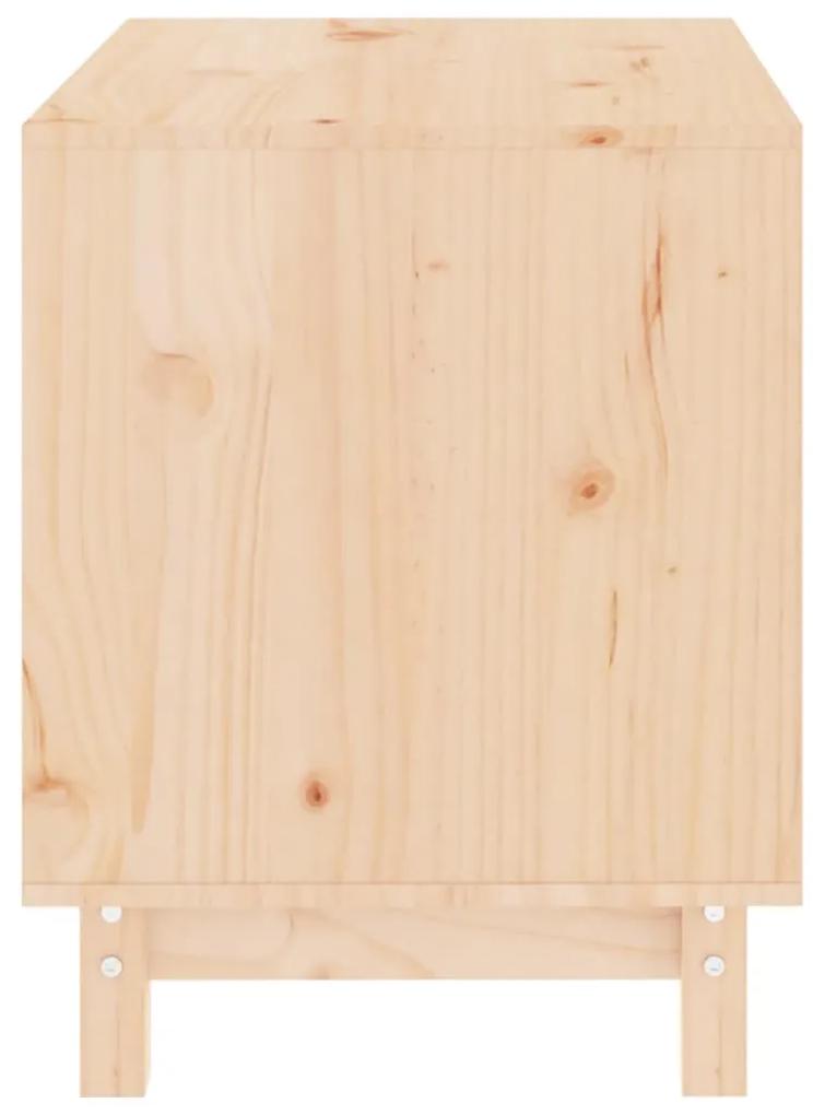 Casota para cães 60x45x57 cm madeira de pinho maciça