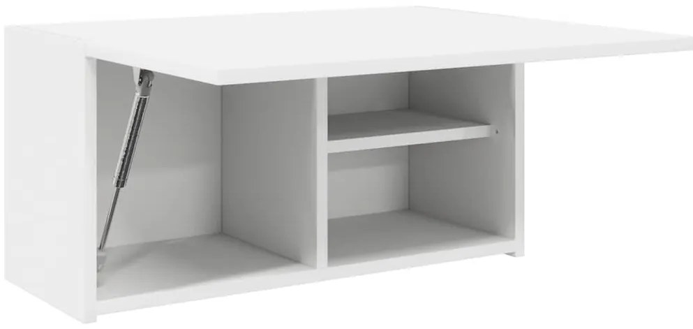 Armário parede p/ casa banho 60x25x30 cm deriv. madeira branco