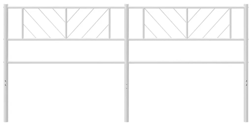 Cabeceira de cama 200 cm metal branco
