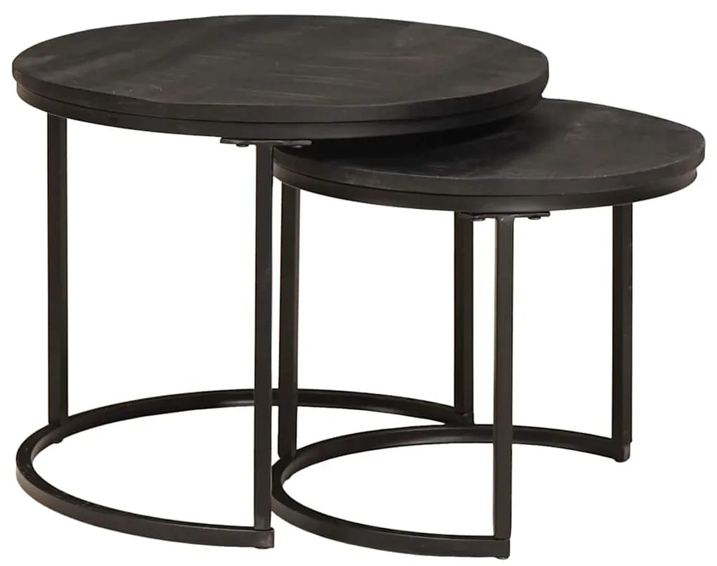 vidaXL Mesas de Café Empilháveis 2 pcs