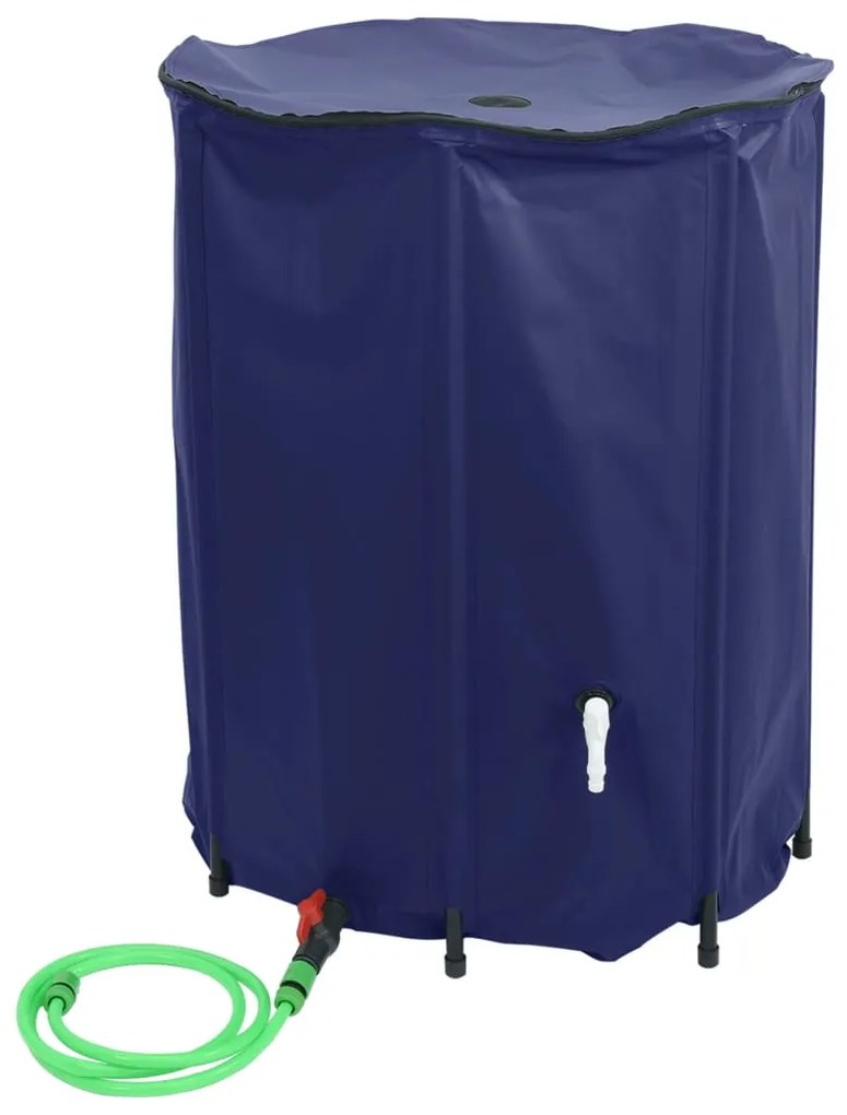 Depósito de água dobrável com torneira 500 L PVC