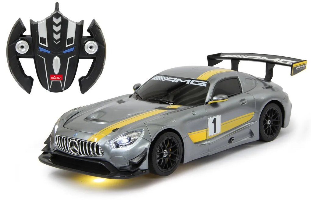 Carro telecomandado Mercedes-Benz AMG GT3 1:14 Cinzento 2,4GHz transformer