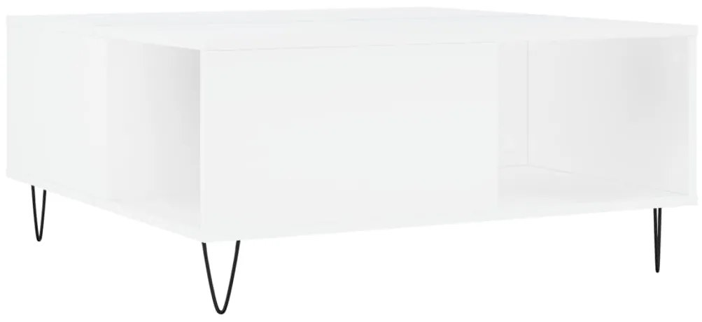 Mesa de centro 80x80x36,5 cm derivados de madeira branco