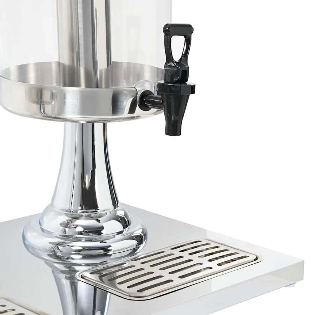 Dispensador triplo de sumo aço inoxidável 3 x 8 L