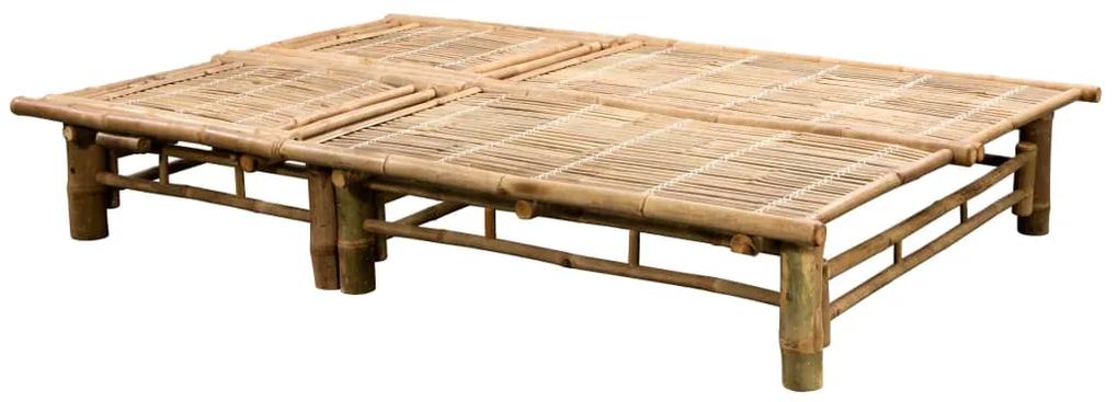 Espreguiçadeira Dupla c/ almofadões para 2 pessoas bambu