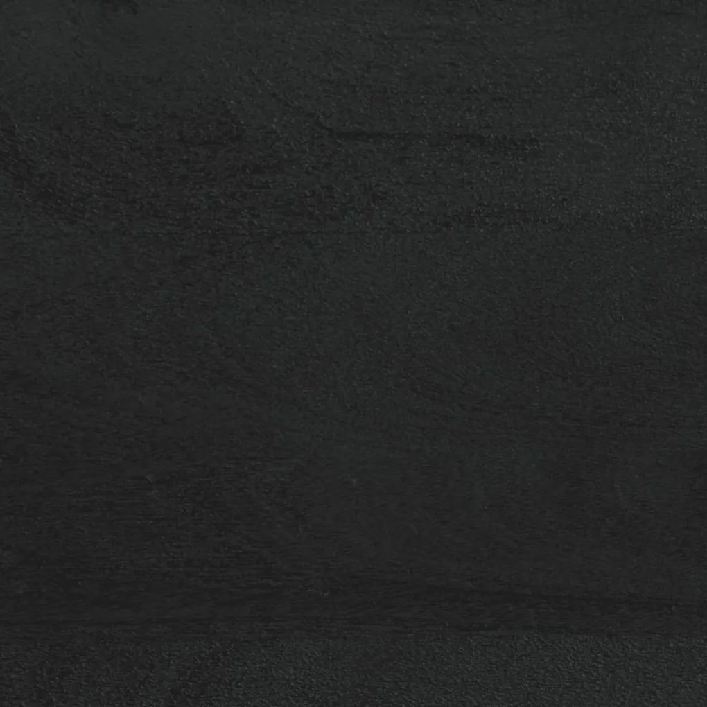 Mesas de cabeceira 2 pcs 40x33x46 cm mangueira maciça preto