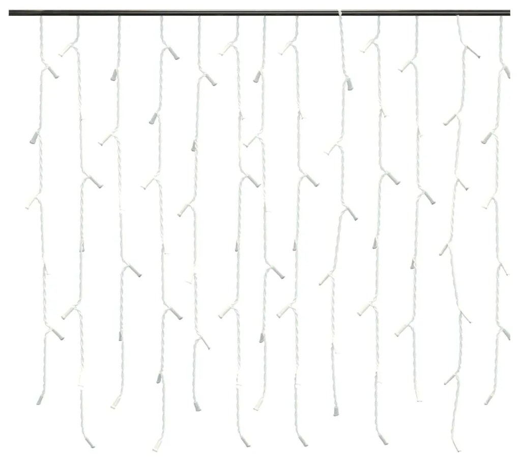 Cortina de Luzes de 10 m para Exterior - Imitação de Gelo - 400 LEDs A