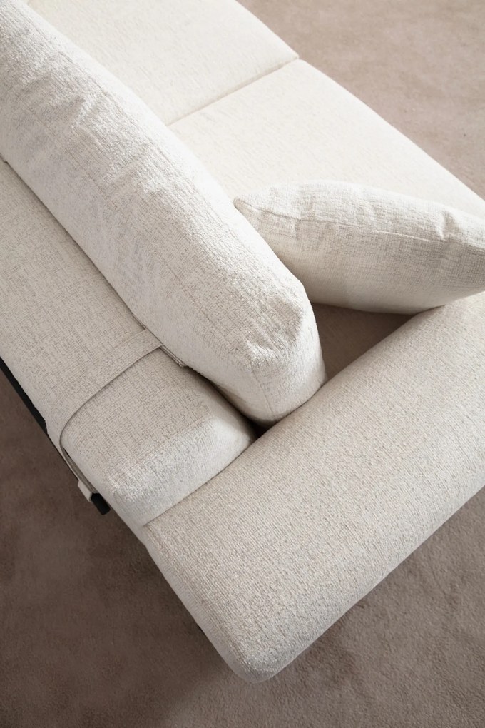 Sofá de 3 Lugares Eti – Branco – 220 cm x 98 cm x 78 cm