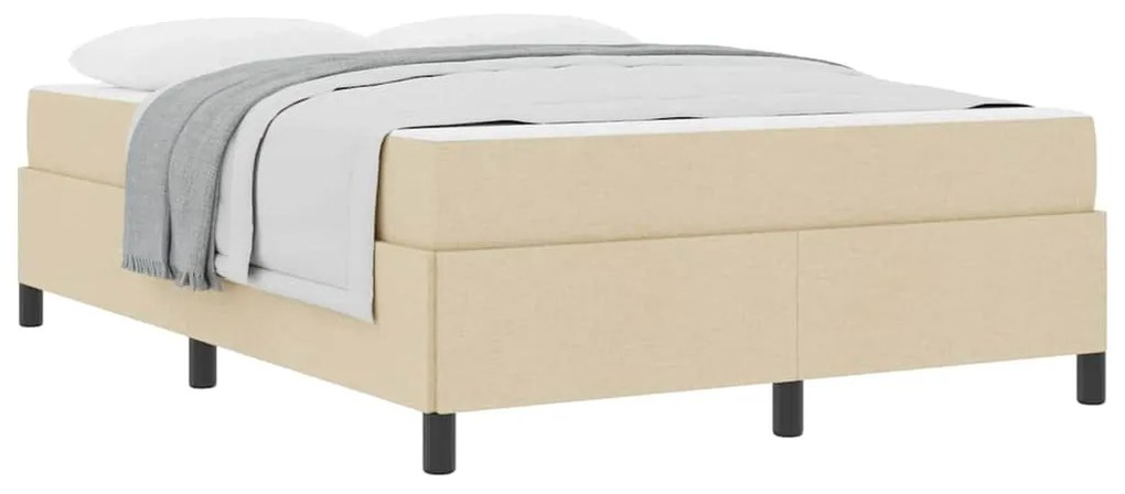 Cama Box Creme, Preto 140 x 190 cm