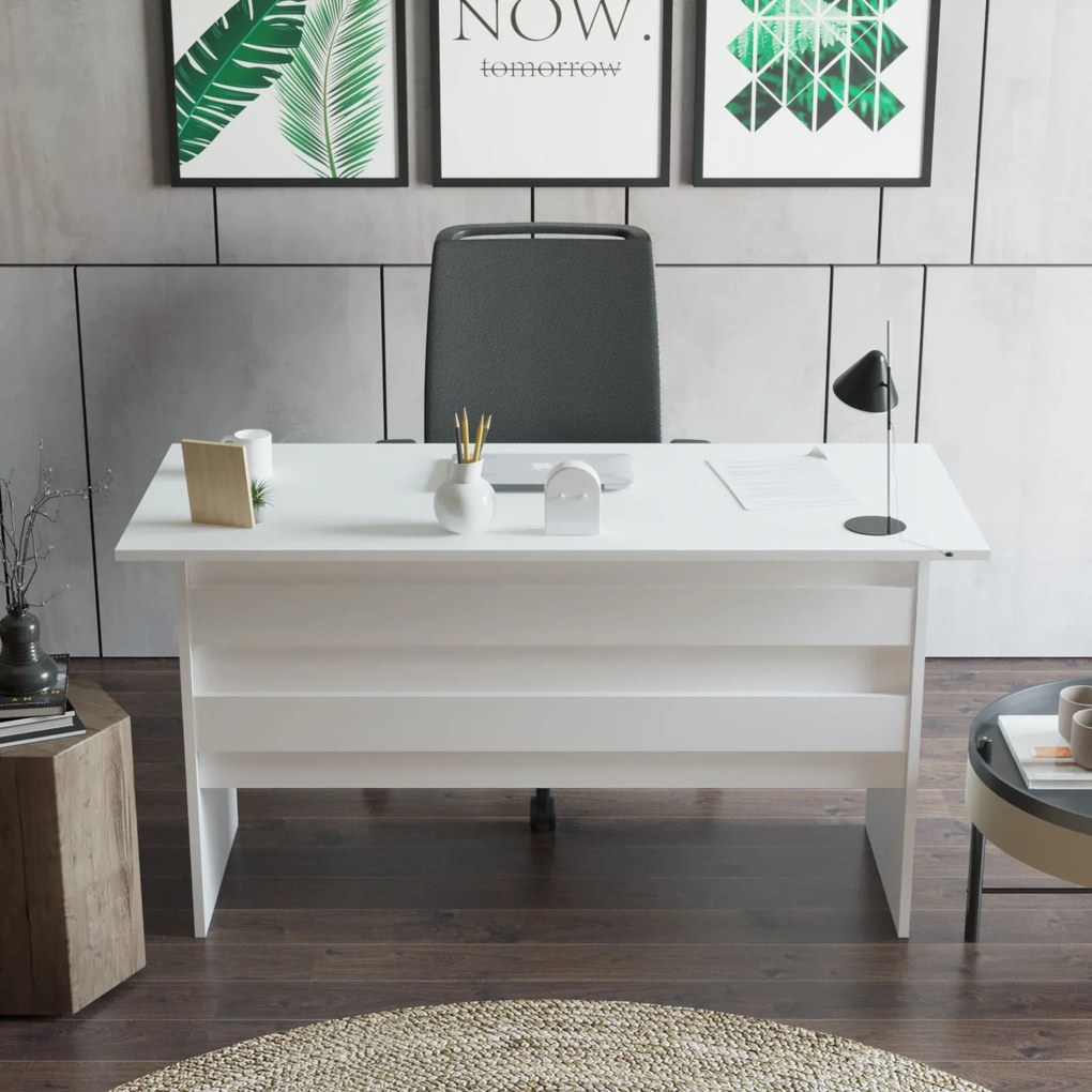 Secretária de Estudo VO1 – Branco – 140 cm x 73,8 cm x 60 cm