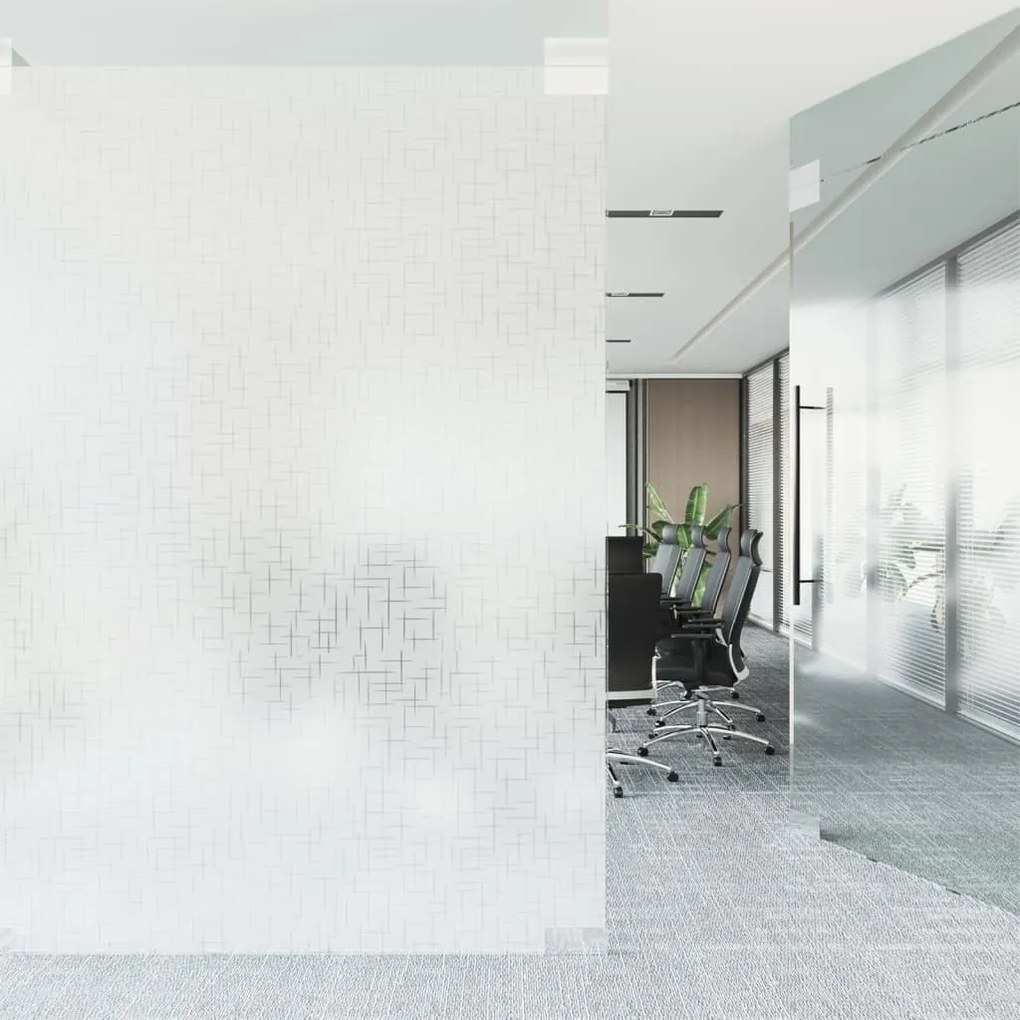 Película para janela fosca 45x500 cm PVC padrão de estrelas