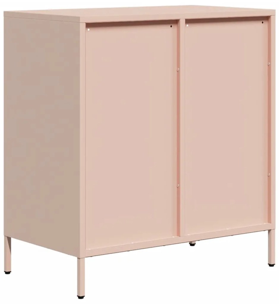Aparador 68x39x73,5 cm aço laminado a frio rosa