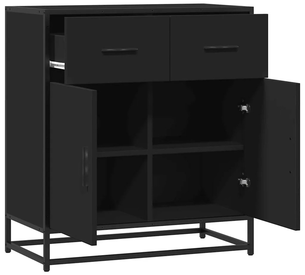 Aparador 68x35x76 cm derivados de madeira preto