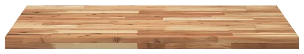 Tampo de mesa retangular 80x70x4 cm madeira de acácia maciça
